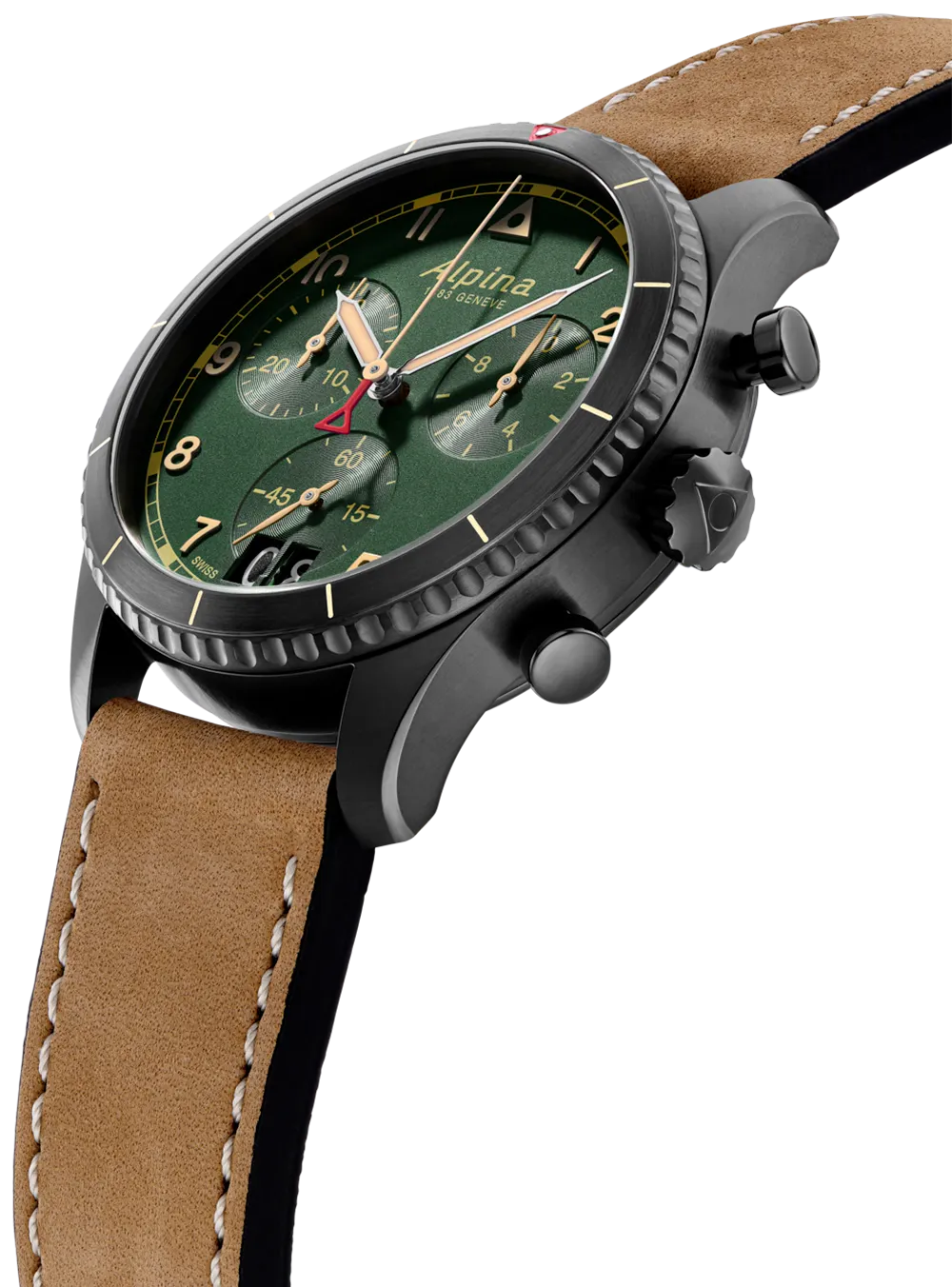 Pilot Chronograph Big Date Watch AL-372GR4FBS26 | Alpina Watches US